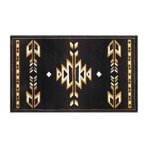 English Elm Amado Collection Southwestern Area Rug - Stylish Olefin Accent with Durable Jute Backing for Home Decor Brown 2' x 3' KP-RGB9072-23-BN-GG