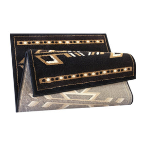 English Elm Amado Collection Southwestern Area Rug - Stylish Olefin Accent with Durable Jute Backing for Home Decor Brown 2' x 3' KP-RGB9072-23-BN-GG