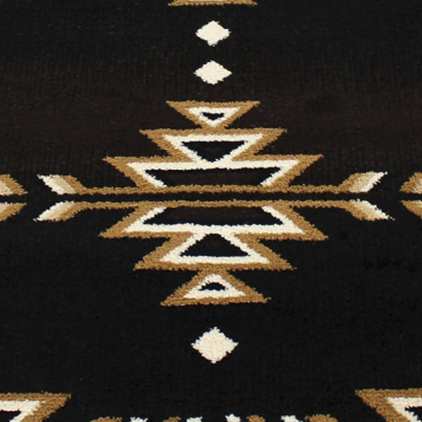 English Elm Amado Collection Southwestern Area Rug - Stylish Olefin Accent with Durable Jute Backing for Home Decor Brown 2' x 7' KP-RGB9072-27-BN-GG