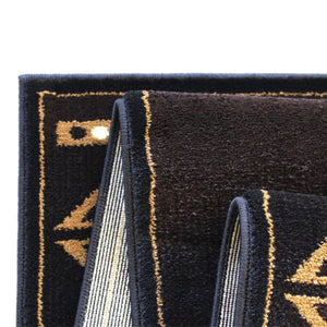 English Elm Amado Collection Southwestern Area Rug - Stylish Olefin Accent with Durable Jute Backing for Home Decor Brown 2' x 7' KP-RGB9072-27-BN-GG