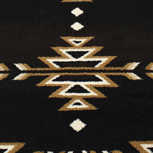 English Elm Amado Collection Southwestern Area Rug - Stylish Olefin Accent with Durable Jute Backing for Home Decor Brown 3' x 10' KP-RGB9072-310-BN-GG