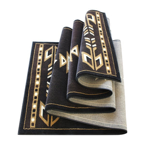 English Elm Amado Collection Southwestern Area Rug - Stylish Olefin Accent with Durable Jute Backing for Home Decor Brown 3' x 10' KP-RGB9072-310-BN-GG