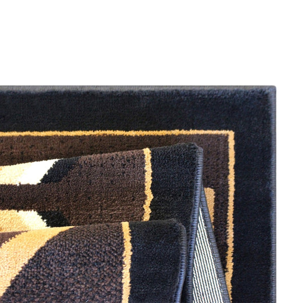 English Elm Amado Collection Southwestern Area Rug - Stylish Olefin Accent with Durable Jute Backing for Home Decor Brown 5' x 7' KP-RGB9072-57-BN-GG