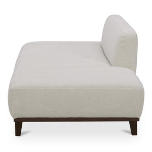Moe's Home Bennett Daybed - Mid-century Modern Elegance With Soft Upholstery And Rustic Charm For Cozy Spaces White 100% Polyester,Solid Wood And Plywood Kq-1026-18