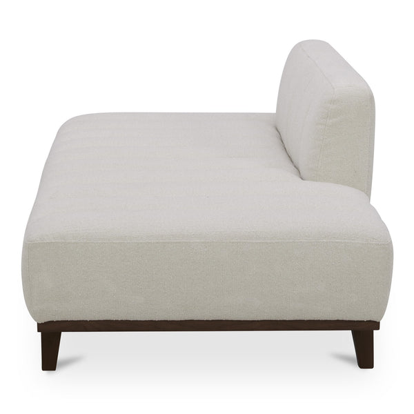 Moe's Home Bennett Daybed - Mid-century Modern Elegance With Soft Upholstery And Rustic Charm For Cozy Spaces White 100% Polyester,Solid Wood And Plywood Kq-1026-18