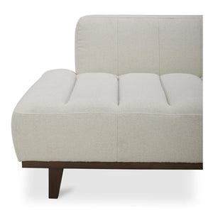 Moe's Home Bennett Daybed - Mid-century Modern Elegance With Soft Upholstery And Rustic Charm For Cozy Spaces White 100% Polyester,Solid Wood And Plywood Kq-1026-18