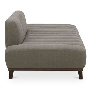 Moe's Home Bennett Daybed - Mid-century Modern Elegance With Soft Upholstery And Rustic Charm For Cozy Spaces Taupe 95% Polyester,5%Nylon,Solid Wood And Plywood Kq-1026-39
