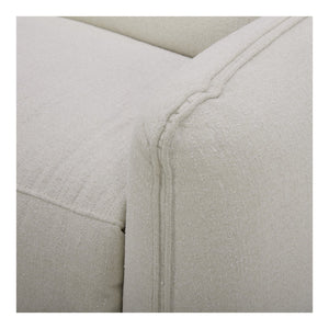 Moe's Home Eli Power Recliner Chair - Sumptuous Plush Comfort With Custom Power Motion Footrest & Headrest White 100% Polyester,Solid Wood And Plywood Kq-1027-18