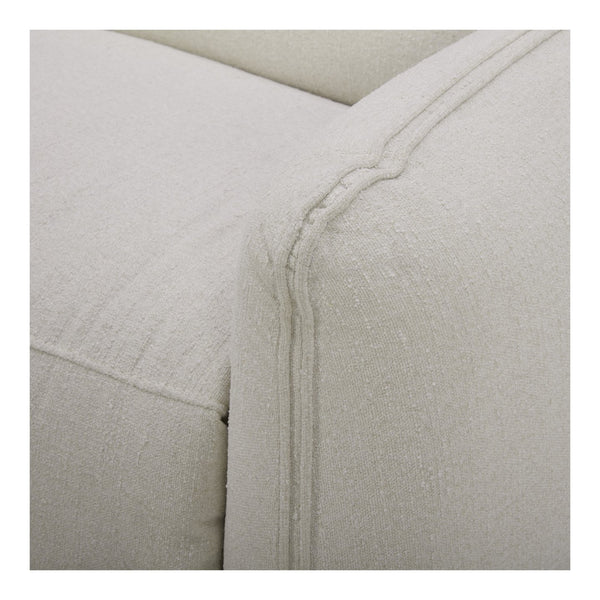 Moe's Home Eli Power Recliner Chair - Sumptuous Plush Comfort With Custom Power Motion Footrest & Headrest White 100% Polyester,Solid Wood And Plywood Kq-1027-18