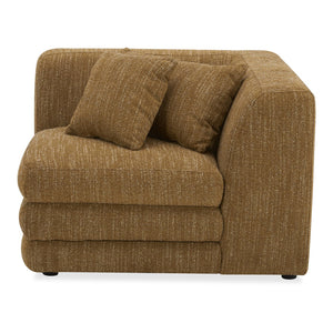 Moe's Home Lowtide Modular Sectional Sofa - 1970s Inspired Design With Luxurious Comfort And Versatile Style Yellow Upholstery, 100% Polyester,Solid Wood And Plywood Frame Kq-1030-09