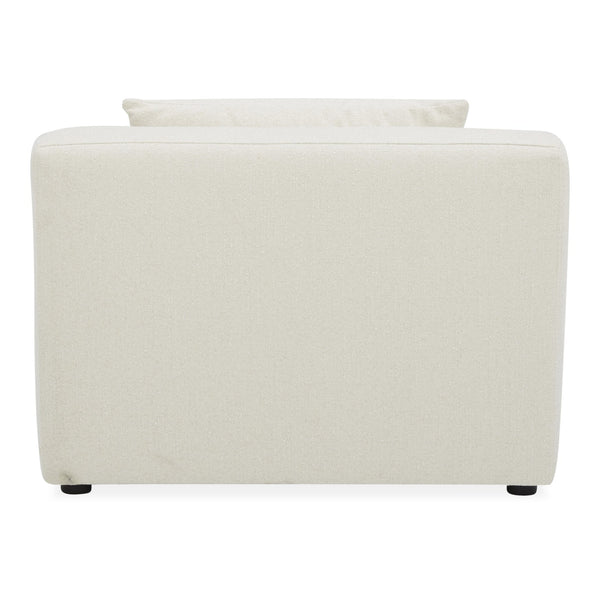 Moe's Home Lowtide Modular Sectional Sofa - 1970s Inspired Design With Luxurious Comfort And Versatile Style White Upholstery, 100% Polyester,Solid Wood And Plywood Frame Kq-1031-18