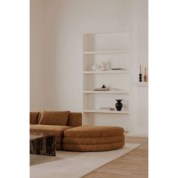 Moe's Home Lowtide Modular Sectional Sofa - 1970s Inspired Design With Luxurious Comfort And Versatile Style Yellow Upholstery, 100% Polyester,Solid Wood And Plywood Frame Kq-1033-09