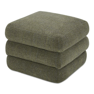 Moe's Home Lowtide Modular Sectional Sofa - 1970s Inspired Design With Luxurious Comfort And Versatile Style Green Upholstery, 100% Polyester,Solid Wood And Plywood Frame Kq-1034-16