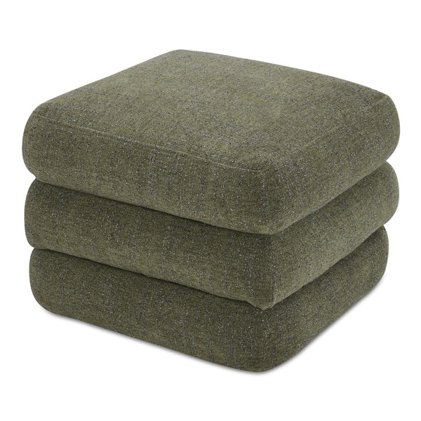 Moe's Home Lowtide Modular Sectional Sofa - 1970s Inspired Design With Luxurious Comfort And Versatile Style Green Upholstery, 100% Polyester,Solid Wood And Plywood Frame Kq-1034-16