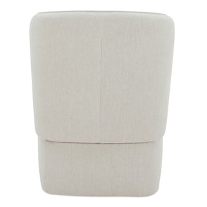 Moe's Home Larson Modern Rolling Dining Chair With High-density Foam, Stain-resistant Fabric & 360° Swivel Grey Upholstery, 100% Polyester,Poplar Multi,Layer Board + Lvl Kq-1036-29