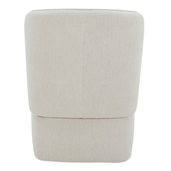 Moe's Home Larson Modern Rolling Dining Chair With High-density Foam, Stain-resistant Fabric & 360° Swivel Grey Upholstery, 100% Polyester,Poplar Multi,Layer Board + Lvl Kq-1036-29