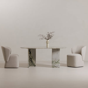 Moe's Home Larson Modern Rolling Dining Chair With High-density Foam, Stain-resistant Fabric & 360° Swivel Grey Upholstery, 100% Polyester,Poplar Multi,Layer Board + Lvl Kq-1036-29