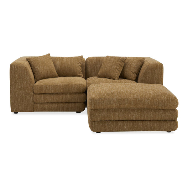 Moe's Home Lowtide Modular Sectional Sofa - Vintage-inspired Design With Comfort-enhancing Features & Style Yellow Upholstery, 100% Polyester,Solid Wood And Plywood Frame Kq-1038-09