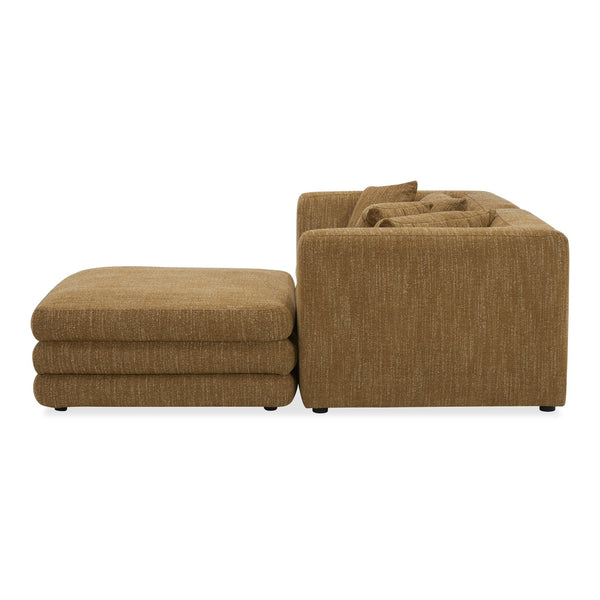 Moe's Home Lowtide Modular Sectional Sofa - Vintage-inspired Design With Comfort-enhancing Features & Style Yellow Upholstery, 100% Polyester,Solid Wood And Plywood Frame Kq-1038-09