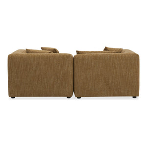 Moe's Home Lowtide Modular Sectional Sofa - Vintage-inspired Design With Comfort-enhancing Features & Style Yellow Upholstery, 100% Polyester,Solid Wood And Plywood Frame Kq-1038-09