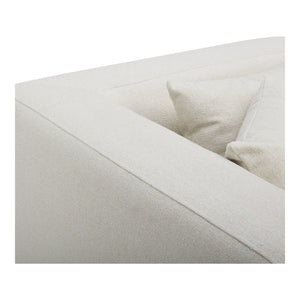 Moe's Home Lowtide Modular Sectional Sofa - Vintage-inspired Design With Comfort-enhancing Features & Style White Upholstery, 100% Polyester,Solid Wood And Plywood Frame Kq-1039-18