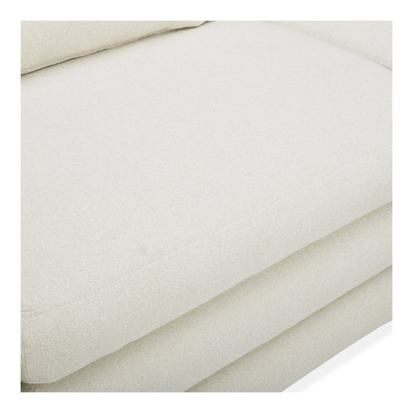 Moe's Home Lowtide Modular Sectional Sofa - Vintage-inspired Design With Comfort-enhancing Features & Style White Upholstery, 100% Polyester,Solid Wood And Plywood Frame Kq-1040-18