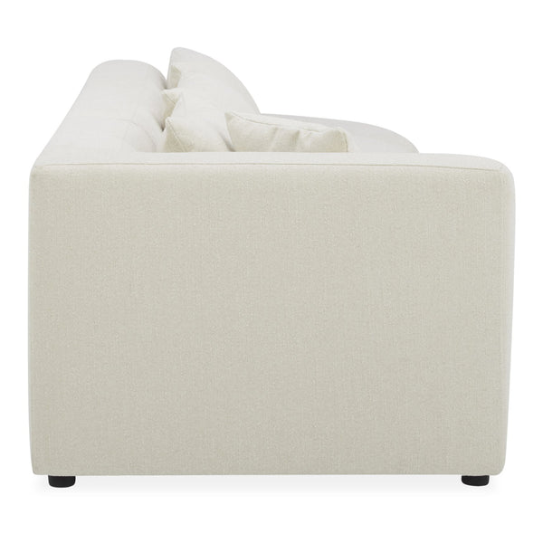 Moe's Home Lowtide Modular Sectional Sofa - Vintage-inspired Design With Comfort-enhancing Features & Style White Upholstery, 100% Polyester,Solid Wood And Plywood Frame Kq-1041-18