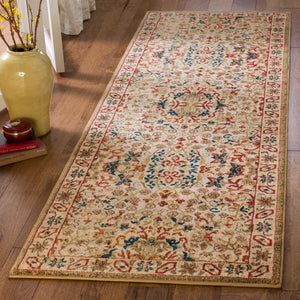 Safavieh Kashan Elegant Traditional Area Rug - Timeless Design With Luxurious Floral Motifs For Sophisticated Spaces Ivory ,Ivory Polypropylene Pile Ksn301c-4