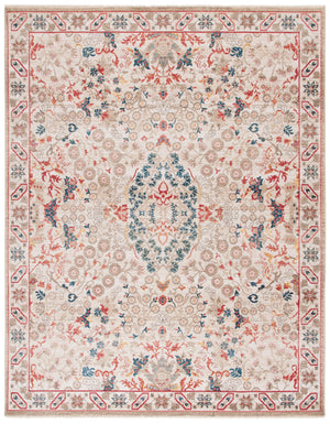 Safavieh Kashan Elegant Traditional Area Rug - Timeless Design With Luxurious Floral Motifs For Sophisticated Spaces Ivory ,Ivory Polypropylene Pile Ksn301c-4