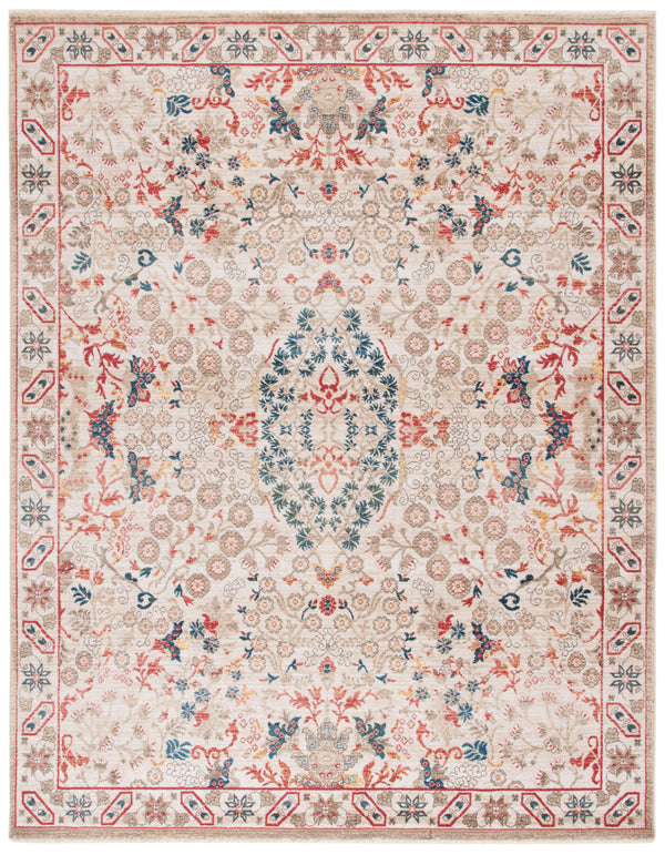 Safavieh Kashan Elegant Traditional Area Rug - Timeless Design With Luxurious Floral Motifs For Sophisticated Spaces Ivory ,Ivory Polypropylene Pile Ksn301c-4