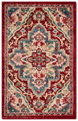 Safavieh Kashan Traditional Red Beige Runner Rug 2'6"X14' — Low-Profile 3/8" Pile, Durable Power-Loomed Turkey KSN304D-214