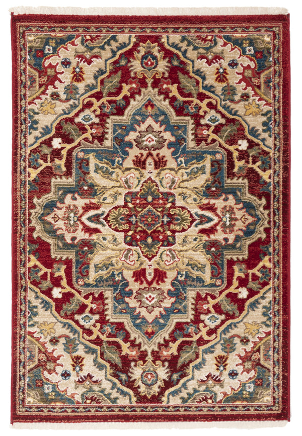 Safavieh Kashan Traditional Red Beige Runner Rug 2'6"X14' — Low-Profile 3/8" Pile, Durable Power-Loomed Turkey KSN304D-214