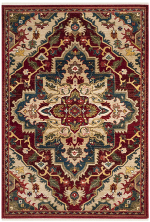 Safavieh Kashan Traditional Red Beige Runner Rug 2'6"X14' — Low-Profile 3/8" Pile, Durable Power-Loomed Turkey KSN304D-214