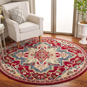Safavieh Kashan Traditional Red Beige Runner Rug 2'6"X14' — Low-Profile 3/8" Pile, Durable Power-Loomed Turkey KSN304D-214