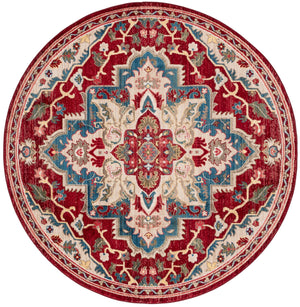 Safavieh Kashan Traditional Red Beige Runner Rug 2'6"X14' — Low-Profile 3/8" Pile, Durable Power-Loomed Turkey KSN304D-214