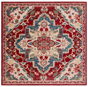 Safavieh Kashan Traditional Red Beige Runner Rug 2'6"X14' — Low-Profile 3/8" Pile, Durable Power-Loomed Turkey KSN304D-214