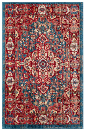 Safavieh Kashan Exquisite Traditional Turkish Runner Rug – Elegant Design For Hallways And Home Decor Blue ,Red Polypropylene Pile Ksn305a-214