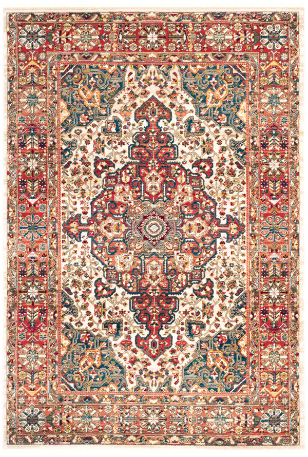 Safavieh Kashan Exquisite Traditional Turkish Runner Rug – Elegant Design For Hallways And Home Decor Ivory ,Blue Polypropylene Pile Ksn305b-6