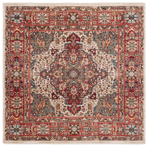 Safavieh Kashan Ivory-Blue Runner 2'6"X10' — Power-Loomed Turkish Hallway Rug, Low-Profile Stain-Resistant Elegance KSN305B-210