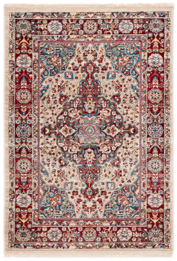 Safavieh Kashan Exquisite Traditional Turkish Runner Rug – Elegant Design For Hallways And Home Decor Ivory ,Red Polypropylene Pile Ksn305k-4