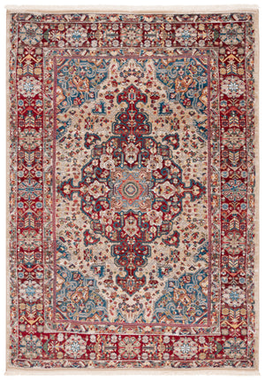 Safavieh Kashan Exquisite Traditional Turkish Runner Rug – Elegant Design For Hallways And Home Decor Ivory ,Red Polypropylene Pile Ksn305k-4