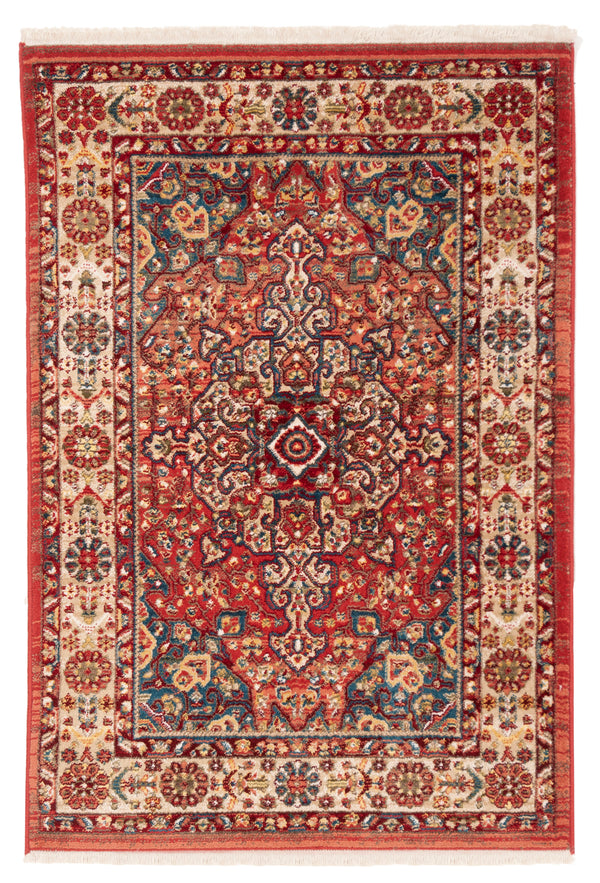 Safavieh Kashan Exquisite Traditional Turkish Runner Rug – Elegant Design For Hallways And Home Decor Red ,Ivory Polypropylene Pile Ksn305l-4