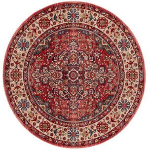 Safavieh Kashan Exquisite Traditional Turkish Runner Rug – Elegant Design For Hallways And Home Decor Red ,Ivory Polypropylene Pile Ksn305l-4