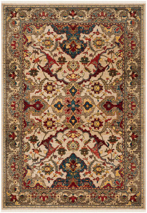 Safavieh Kashan Traditional Elegance Runner Rug – Luxurious Floral Patterns For Stylish Hallways And Spaces Ivory ,Taupe Polypropylene Pile Ksn307a-214