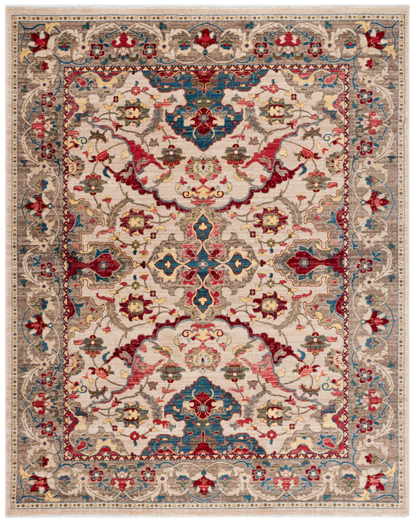 Safavieh Kashan Traditional Elegance Runner Rug – Luxurious Floral Patterns For Stylish Hallways And Spaces Ivory ,Taupe Polypropylene Pile Ksn307a-214