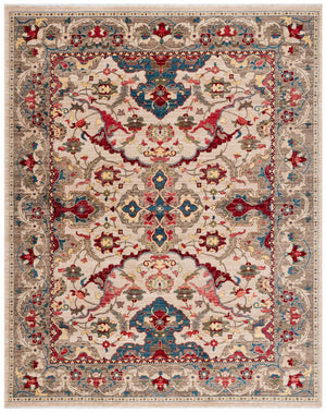 Safavieh Kashan Ivory Taupe Area Rug — Turkish Power-Loomed Kashan Design, Low-Profile Durable Fibers 10'-0" x 14'-0" KSN307A-10