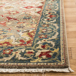 Safavieh Kashan 307 Power Loomed  Rug Taupe / Blue KSN307E-7SQ
