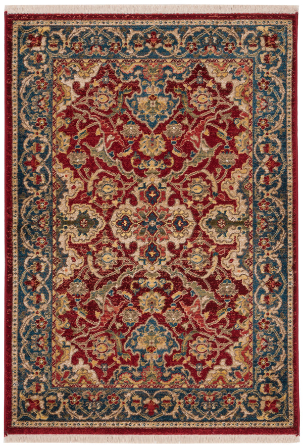 Safavieh Kashan Traditional Elegance Runner Rug – Luxurious Floral Patterns For Stylish Hallways And Spaces Red ,Blue Polypropylene Pile Ksn307q-214
