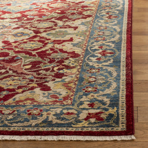Safavieh Kashan 307 Power Loomed  Rug Red / Blue KSN307Q-7SQ