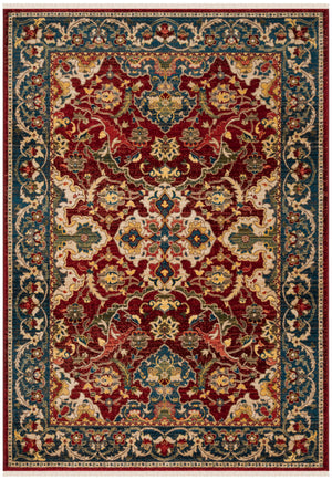 Safavieh Kashan Traditional Elegance Runner Rug – Luxurious Floral Patterns For Stylish Hallways And Spaces Red ,Blue Polypropylene Pile Ksn307q-214